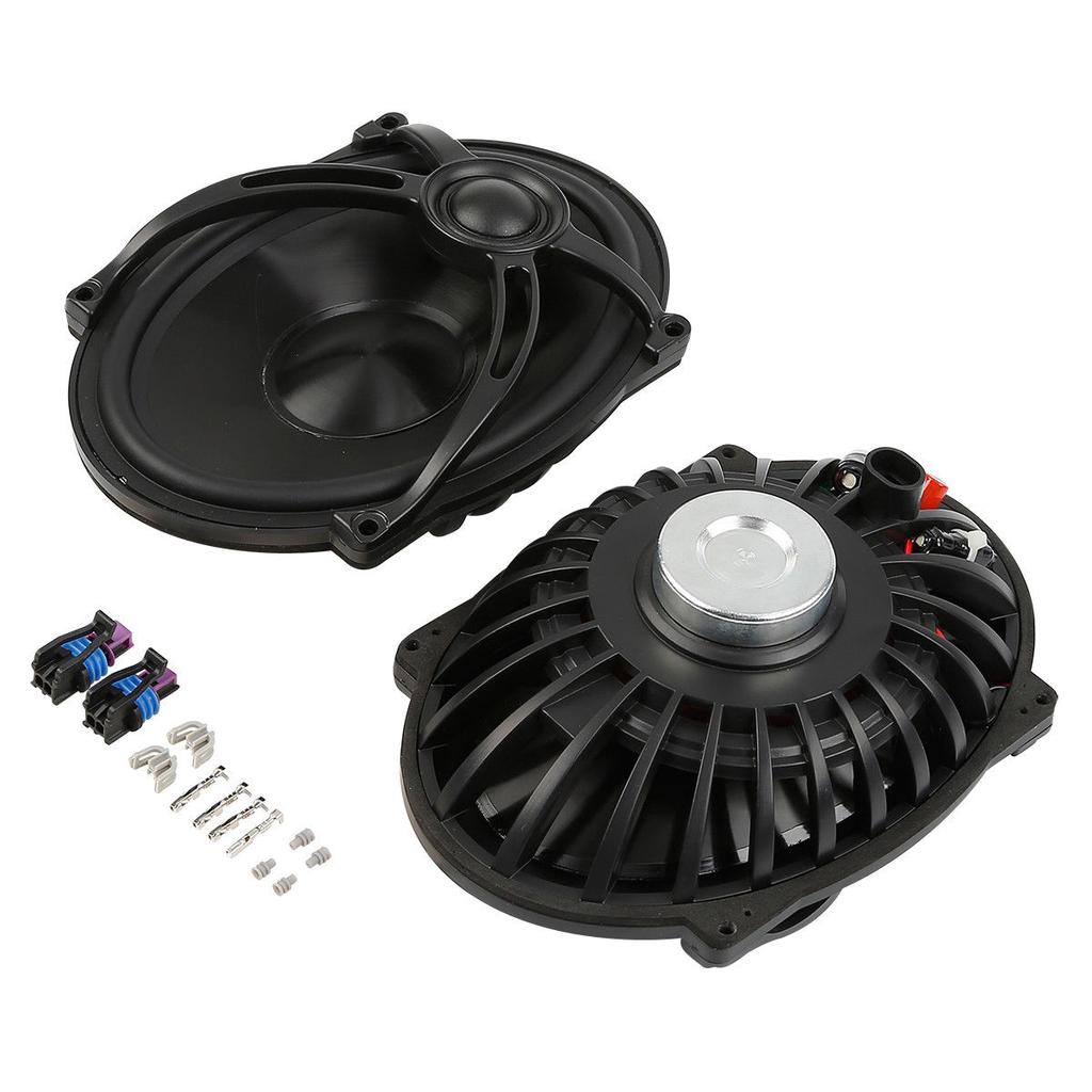Motorcycle Hard Saddle Bags 5x7" Speaker Lid For Harley Touring Road King Street Glide 2014-2024