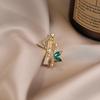 Bamboo Brooch A High-end Light Luxury Niche Design for Women Exquisite and Versatile Suit Pin