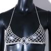 Sexy Lingerie for Woman 2022 Fashion Bodysuit Accessories Night Rhinestone Shiny Bling Birthday Party Bra Body Chain