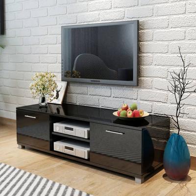 Vidaxl High Gloss Black TV Cabinet 120X40.5X35 Cm