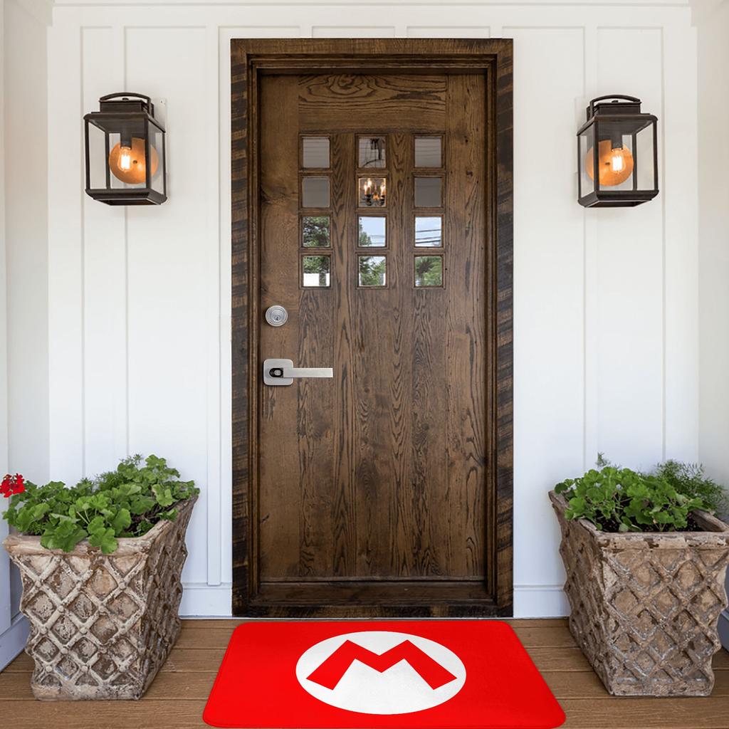 Cartoon Game Marios M Letter Printed Doormat Mat Anti-Slip  Kitchen Bathroom Bedroom Rug Carpet 40*60cm