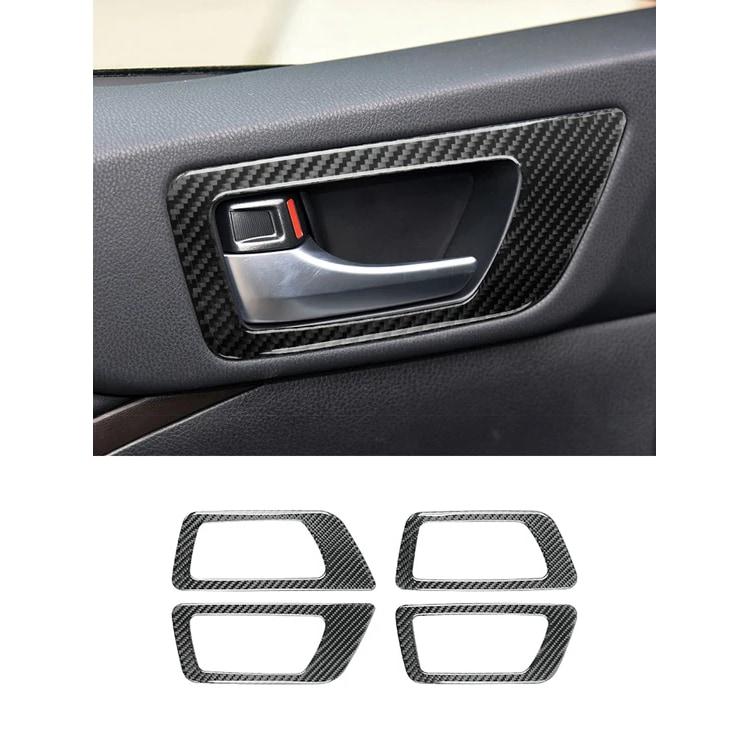 Carbon Fiber Sticker For 2015-2018 Toyota Highlander Interior Door Handle Frame Protective Interior Accessories