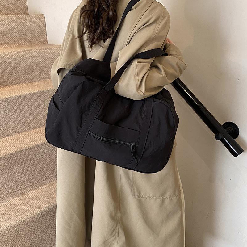 Korean Version of Nylon Cloth Bag, Light and Large-capacity Casual Portable Simple Women's Bag, Travel Shoulder Bag, Commuter Japanese Cloth Bag