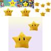 Super Mario Gelber Stern Plüschtier 30 cm Kurze Fellfigur