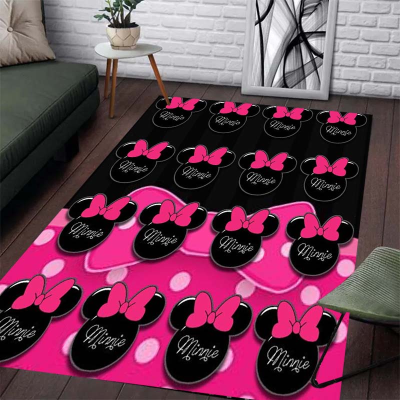 Dancing Mickey and Minnie Print Carpet - Non-slip Kitchen Mat, Outdoor Carpet, Home and Bedroom Decoration, Birthday Gift.