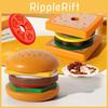 Wooden Kids Food Set With Sandwich And Burger For Interaction Play Learning And