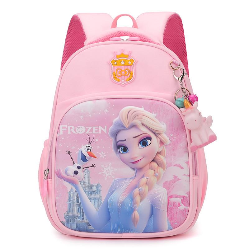 Elsa Cinnamoroll Kuromi Spider Man Cartoon Childrens Backpack With Durable Nylon For Kindergarten School Use