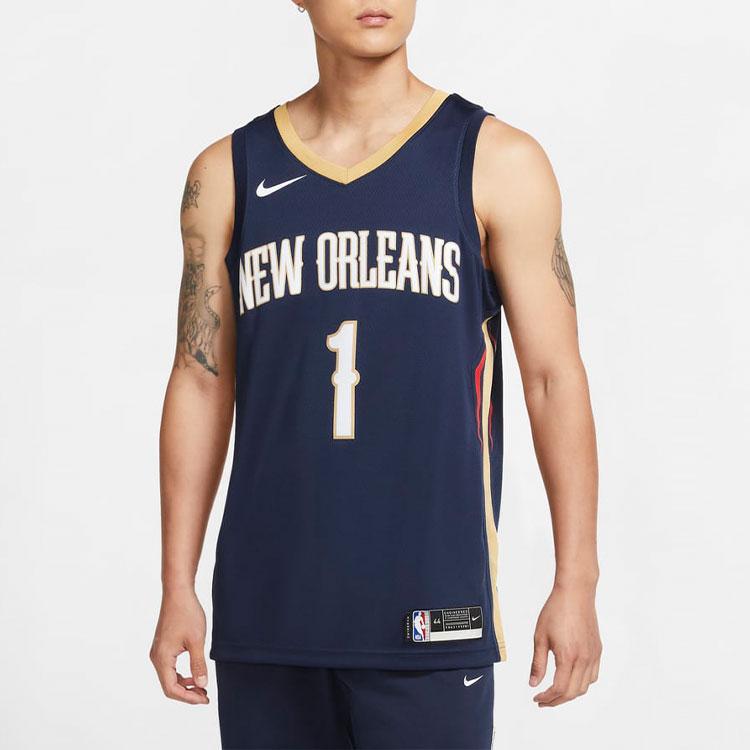 New Nike Zion Williamson Pelicans Icon Edition Jersey CW3674-424