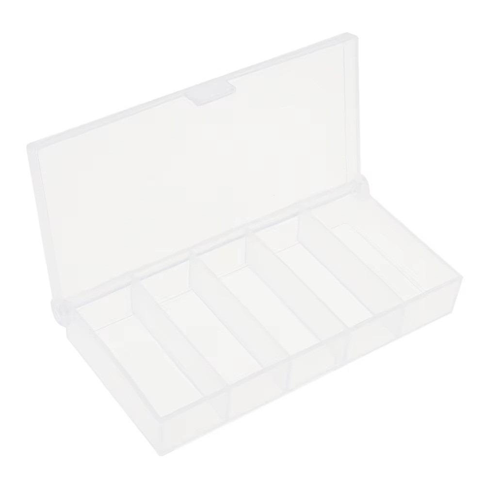5 Grid Fishing Box Lure Hooks Connector Case Transparent Fishing Lure Box Storage Box  Fishing 5 Grid