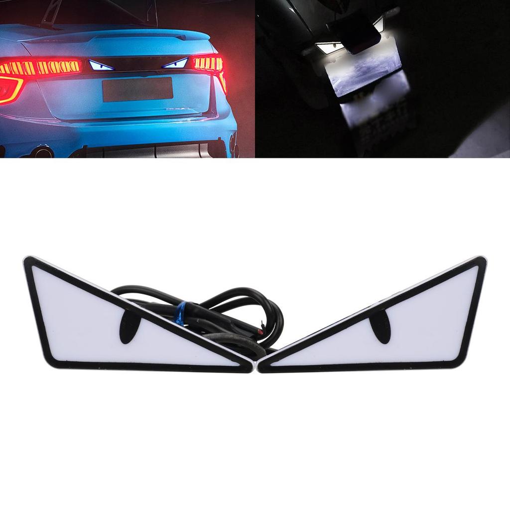 2Pcs Universal Car LED Devil Eyes Light Demon Eyes Headlight Motorcycle Turn Signal Flasher Tail Lamp Mini Auto Decoration Lights