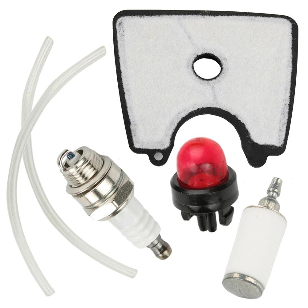 Air Fuel Filter Line Primer Bulb Spark Plug Kit For Husqvarna 125B 125BVX 125BX Blower Engine Replacement Spare Parts