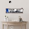Personalized Metal Garage Decor Sign 40x10cm for Home Car Wall