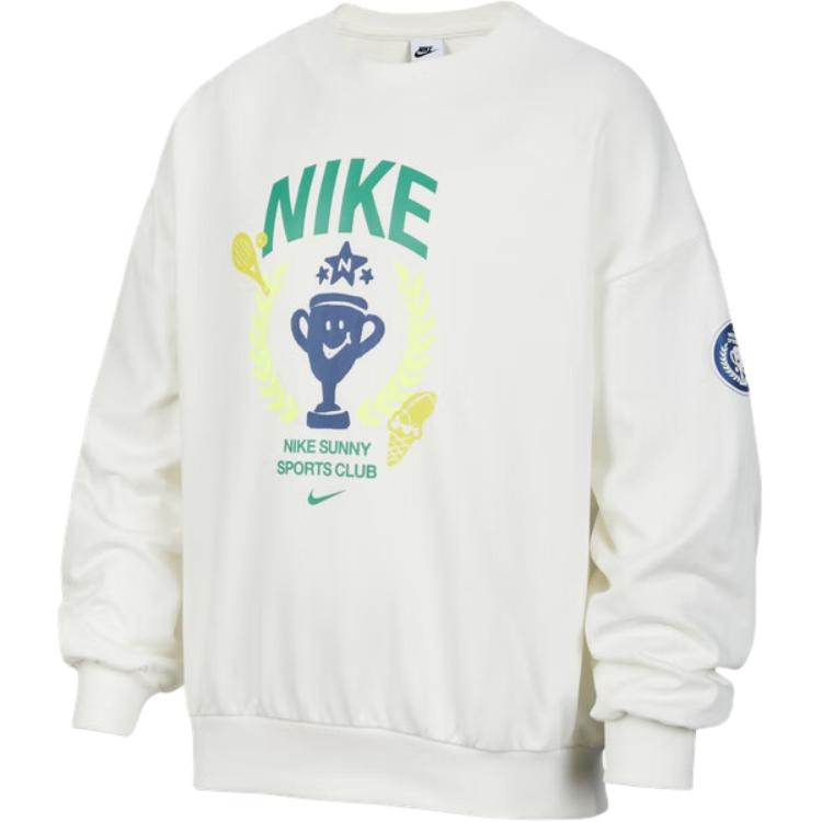 

Nike Sportswear Трикотажный свитшот Универсальный с длинным рукавом Детские топы Белый HM4645133 L