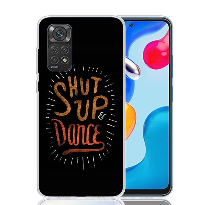 I Love Dance Phone Case For Xiaomi Redmi Note 15 14 13 12S 12 Pro Plus 11S 11E 11 11T 10S 10 Art Soft Pattern Cover Redmi Note 1
