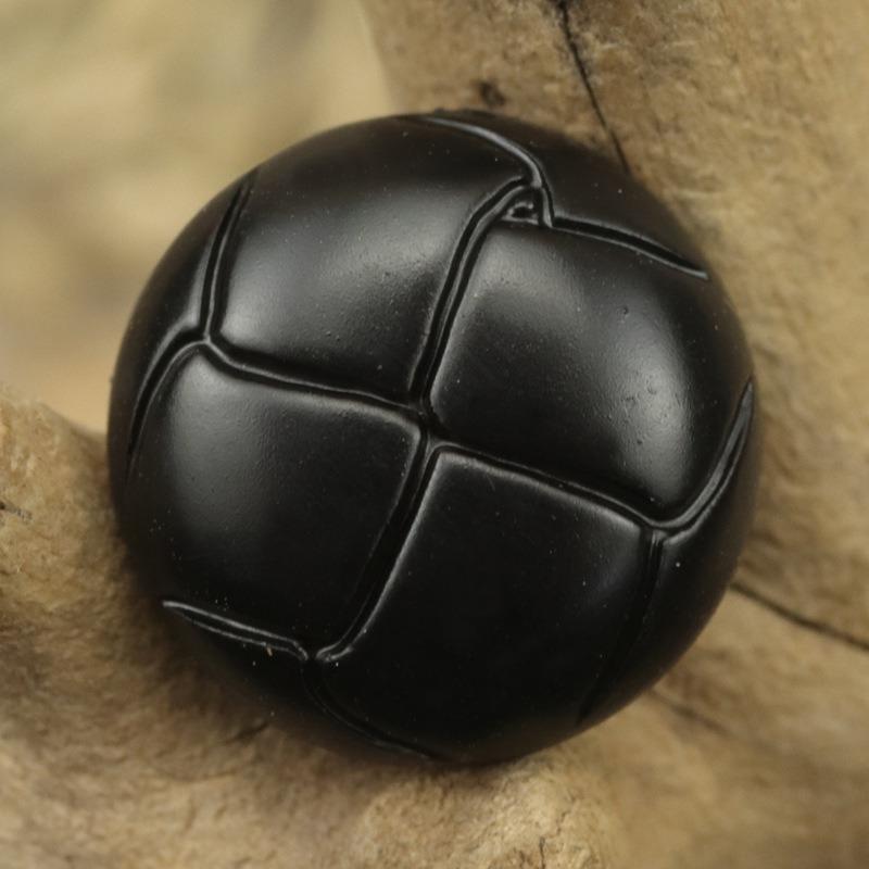 20 STUKS Zwarte Pak Trui, Koffiekleurig Schildpadpatroon Voetbal Imitatie Leer Trui, Vest Knopen, Gespoten.