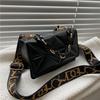 Simple Casual Handbag, Fashionable Retro Personality, Wide Shoulder Strap, Single Shoulder Bag, Stylish Thick Chain Small Bag