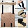 4pcs Bunk Bed Ladder Pad 9.8*9.8inch Quilted Bunk Bed Ladder Pads 10"x10" Thick Soft Foot Comfort Mat Furniture Pads Parts