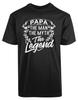 Papa The Man The Myth The Legend New Men's Shirt Dad Gifts Super Brave Hero Tees