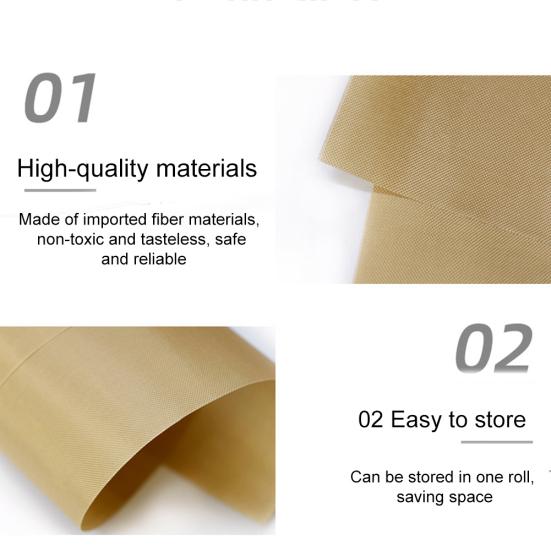 2 Stücke Küche Hitzebeständige Ofen Backmatte Blatt Antihaft-Gebäck Pad Tuch