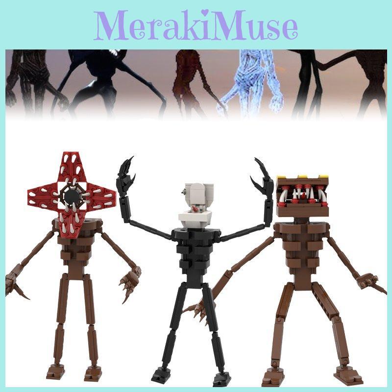 Awakening Head Siren Monster Assembling Building Blocks Toys Tabletop Decoration