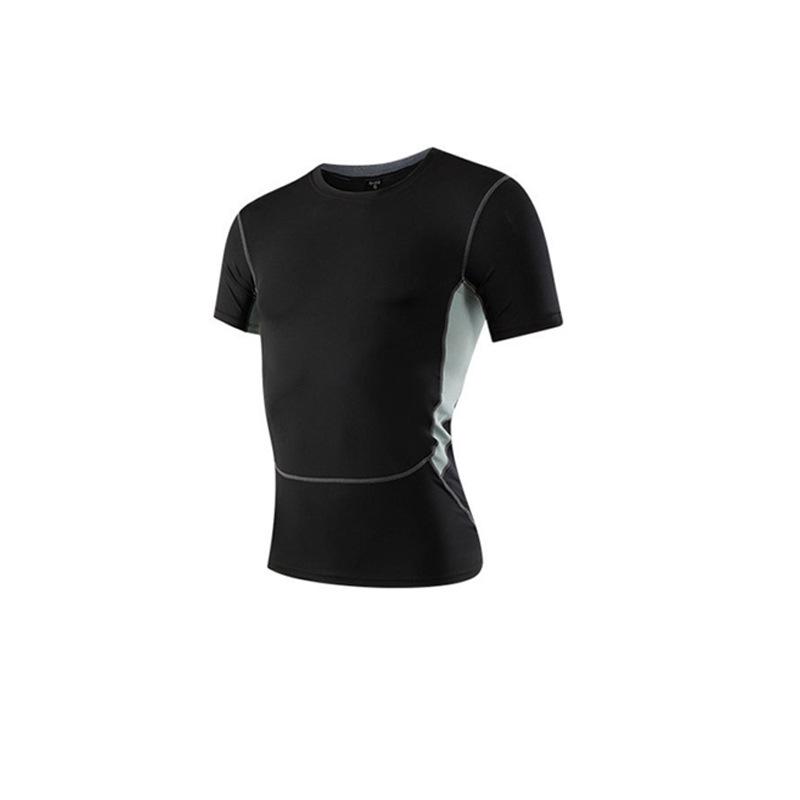 Men's Quick-Dry Compression T-Shirt, Short & Long Sleeve, Breathable Elastic Fit, Perfect for Basketball & Fitness.