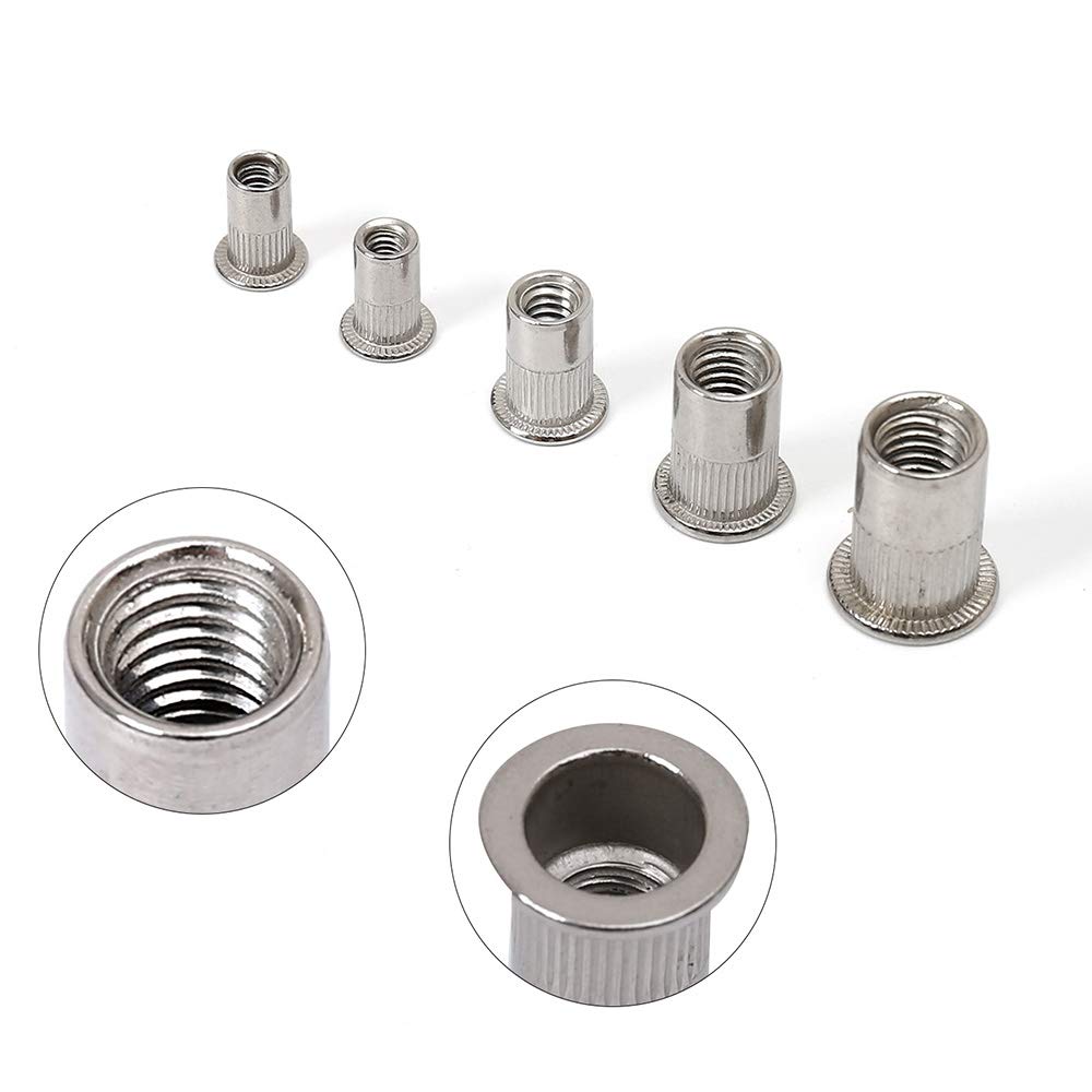 Stainless Steel   Kit #8-32#10-24 1/4"-20 5/16"-18 3/8"-16 Threaded Insert Ert Riv