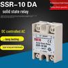 Foot-Mount Single-Phase SSR-10DA, DC To AC Solid-State Relay, 5V-380V