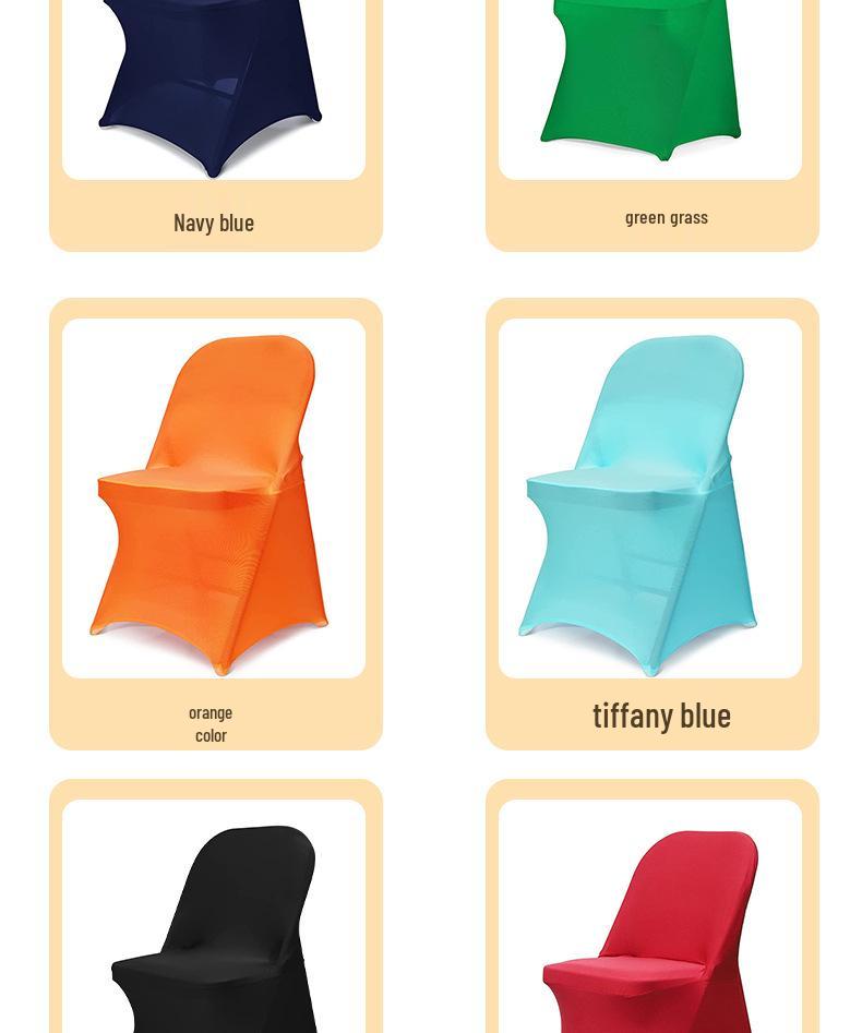 Thickened Stretch Foldable Chair Cover for Hotel, Restaurant, Conference, Outdoor Wedding, Exhibition