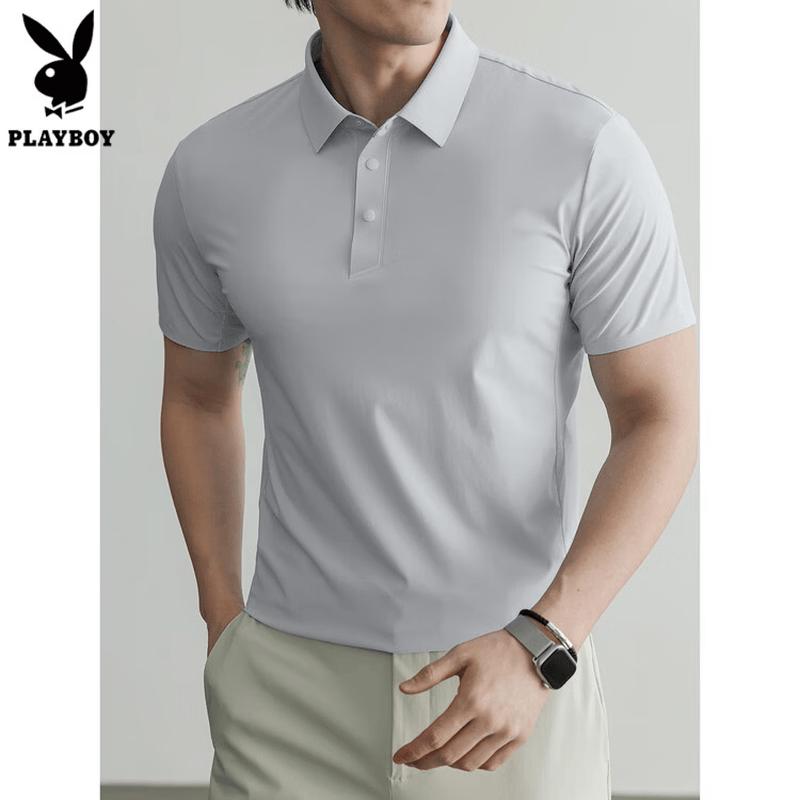 Playboy Men s Old Money Style Cooling Quick-Dry Polo Shirt XL