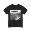 Cat Selfie With Alien UFO Funny Cat Gifts For Men Women Kid T-Shirt