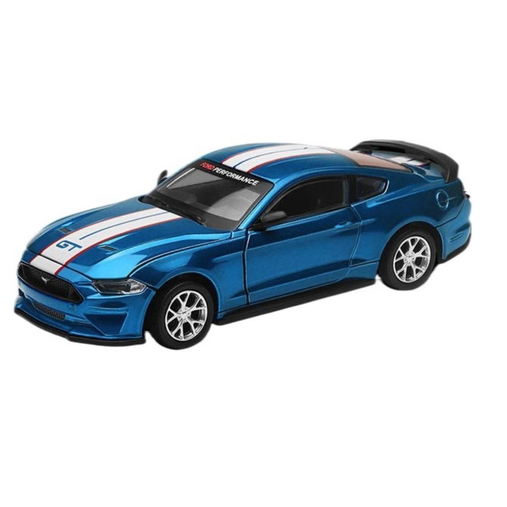 1/42 Ford Mustang GT 2018 Assembly Modification Series Alloy Diecast Car Model Trendy Home Decoration Miniatures Birthday