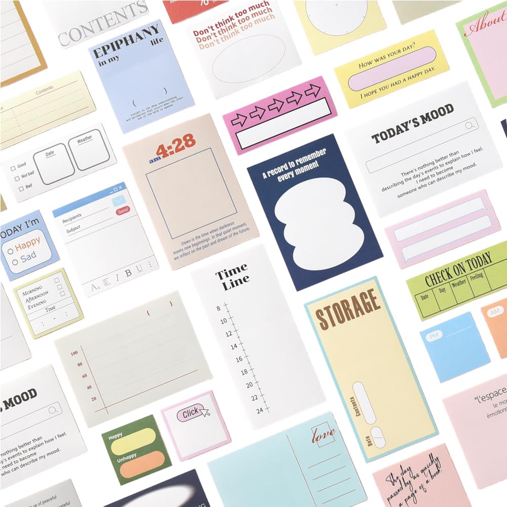 Monolike Record Sticker Pack Variety for Fancy Stickers Today's (102 Stickers) - Pack, Diaries, Scrapbooks, Waterproof,