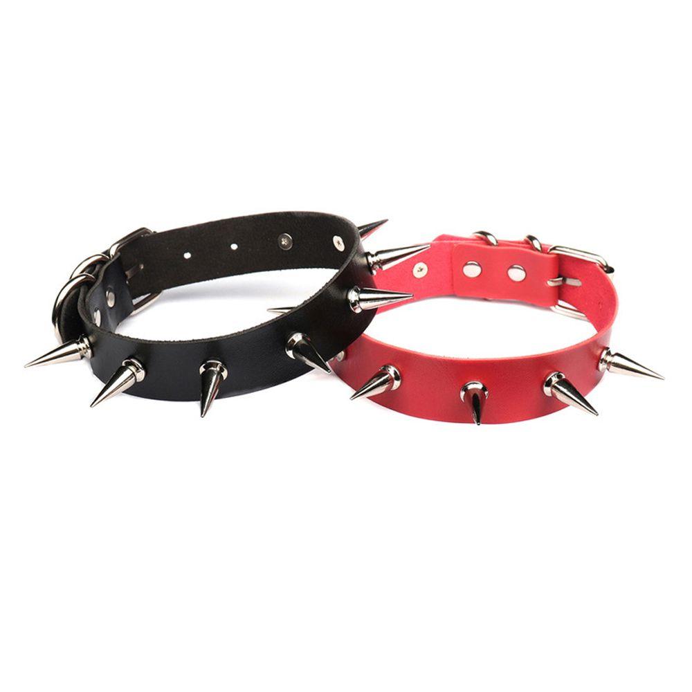 Party Gifts Spikes Teens Women Club Goth Necklace Gothic Rivets Choker Women Choker Neck Collar