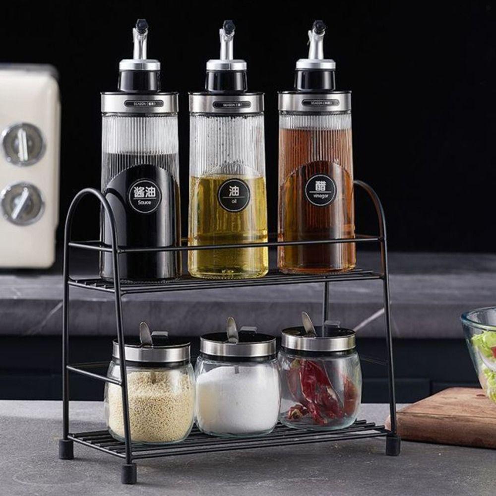 No-drip Pourers Liquid Seasoning Bottle Leak Proof Glass Oil Cruet Container  Kitchen Use