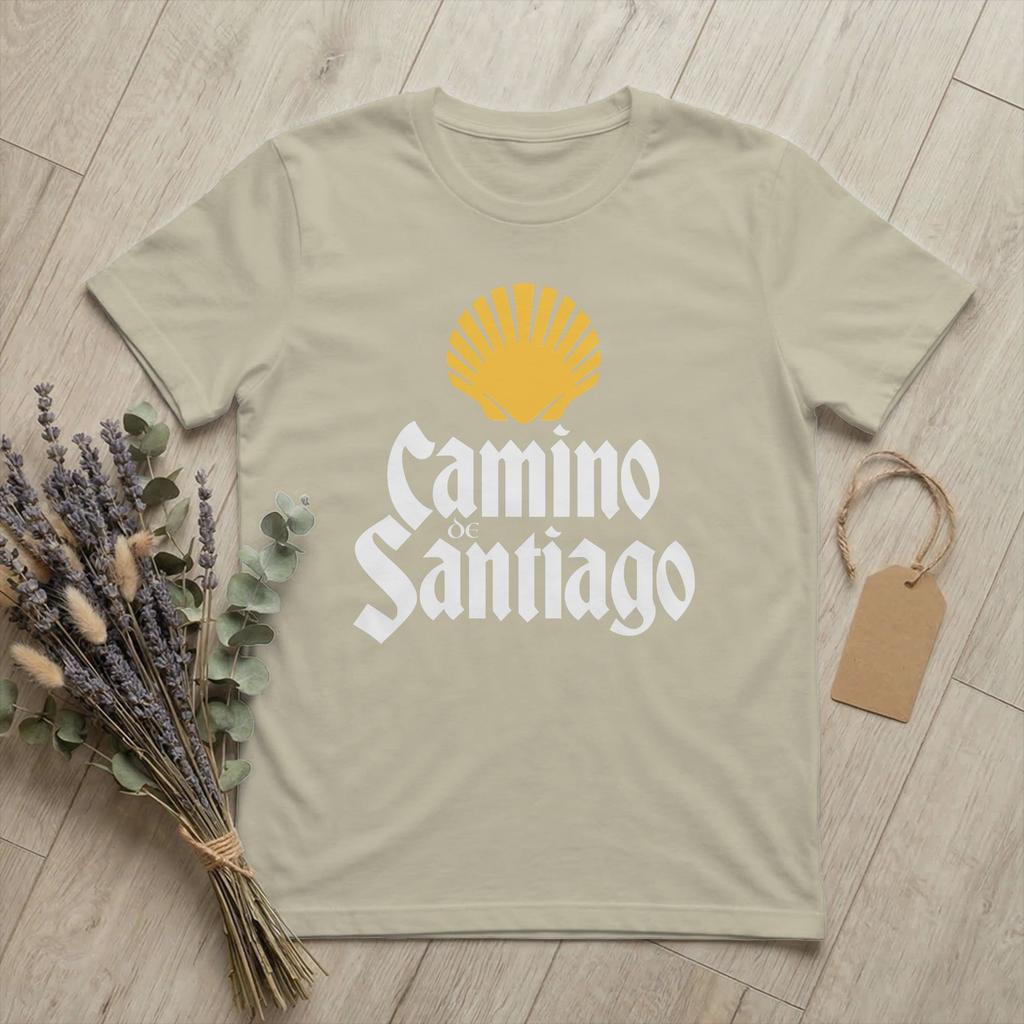 Maglietta da Escursionismo Cammino di Santiago Unisex Via di San Giacomo 100% Cotone T-shirt Girocollo Manica Corta Taglie Forti merchandise