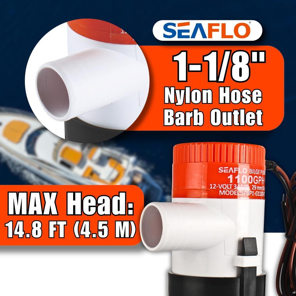 SEAFLO 01 Series 1100 GPH Bilge Pump - , 1-1/8" Outlet, Marine Submersible Pump