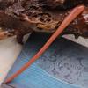 Modern & Ancient Style Peach and Sandalwood Hairpins for Women - Wooden Hair Bun Pins, New Chinese Style