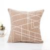 New Modern Simple Style Stripe Embroidery Pillowcase Nordic Geometric Thick Chenille Cushion Cover Sofa Seat Bed Pillows Cover