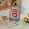Cute Cartoon Prints Thermal Lunch Bag Thickened Large Capacity Food Storage Bag Portable Lunch Box