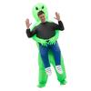 Inflatable Alien Hug From Back Costume for Halloween Christmas Party Adult Green Cosplay