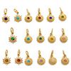 CARLIDANA Ins Style French Vintage Gold Color Sun Charms With Natural Stone Star Shine Stainless Steel DIY Fashion Jewelry