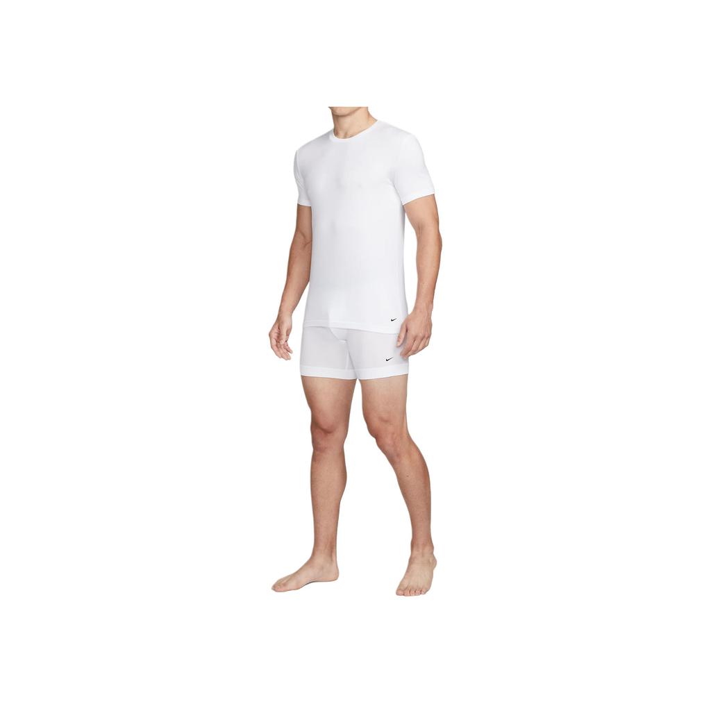 Nike Solid Color Casual Crew Neck Short Sleeve T-Shirt, Pack Of 2 Men Tops White KE1191-100