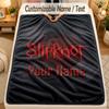 Flannel BlanketSlipknot Custom Name Text Personalized Soft Warm Throw Blanket Home Decor Gift