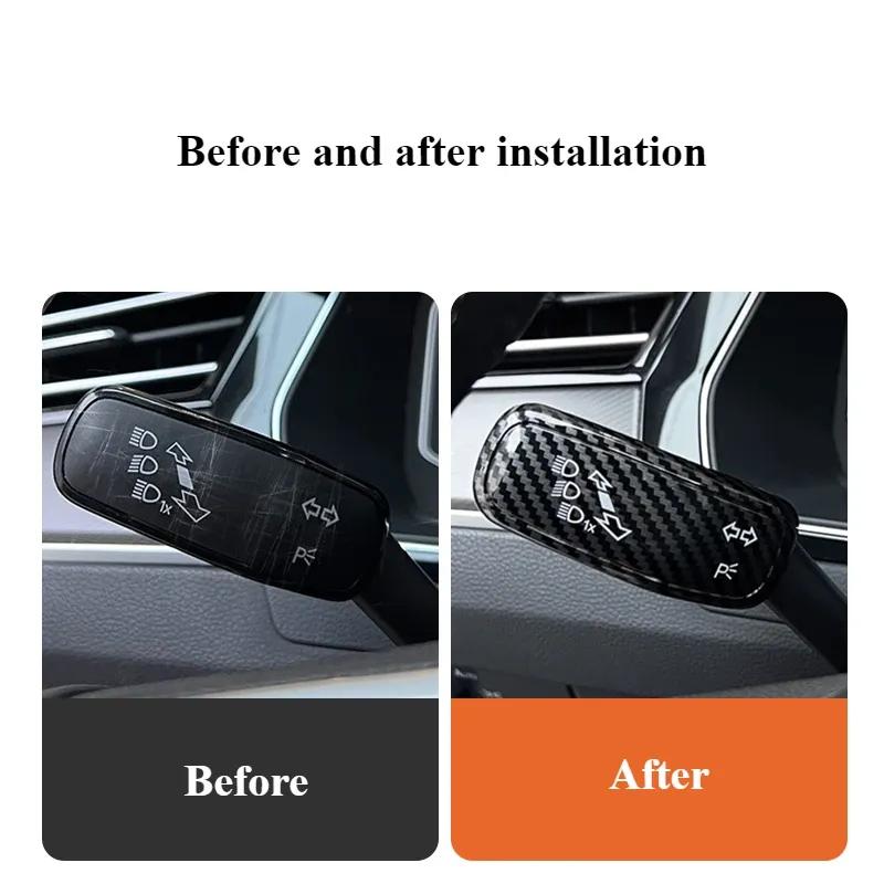 For Volkswagen VW Atlas Teramont 2017- Wipers Turn Signal Gear Rod Cover Wiper Decorative Cover Decorative Full Car Parts