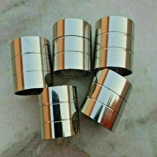 Lot de 10 Ensembles Anneaux Solides en Laiton Anneaux Bagues Tige Bâton de Marche-Accessoires Pièce de Rechange pour Bâtons en Bois-Bâton de Marche