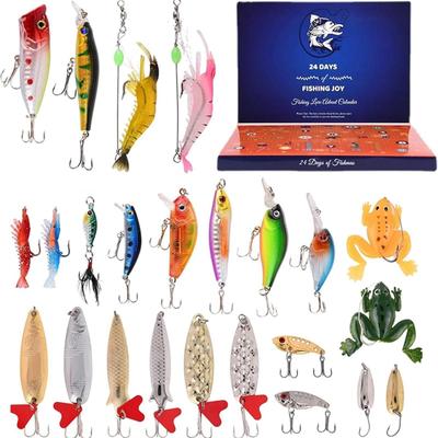 Kreatives Angler-Set, Angelset, eine Vielzahl von Angelhaken, Adventskalender, Blind Box, Weihnachtsspielzeug
