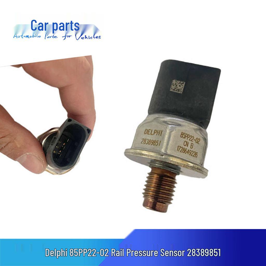 Compatible with Delphi 85PP22-02 Rail Pressure Sensor for National V, Great Wall, Yuchai, JAC, 28389851. Regarding cars