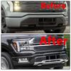 2 pcs Car Front Bumper Tow Hook Covers 4L3Z17A954AA 6L3Z17A954AA For Ford F-150 Bronco Base Big Bend Outer Banks Toyota Tundra