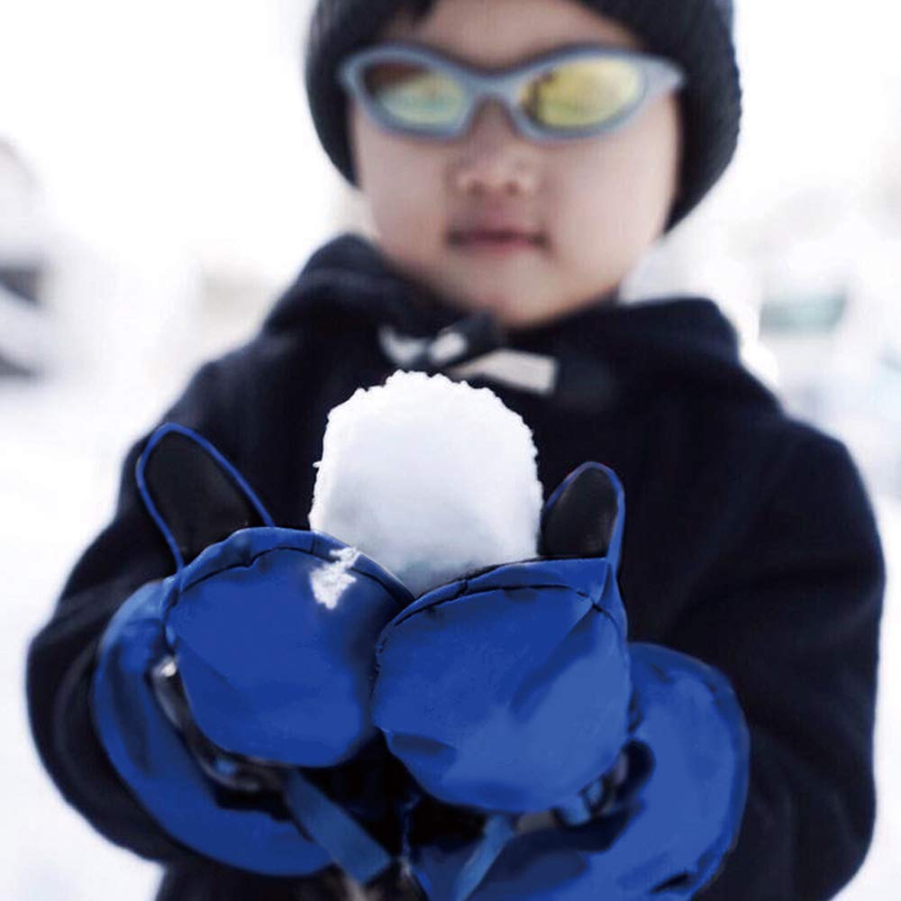 tots 3M for and Suitable for Boys and Outdoors Ami&Li Kids' Mittens, Warm, Windproof, Water-Repellent, Anti-Slip, Adjustable, Skiing, Winter, Autumn,