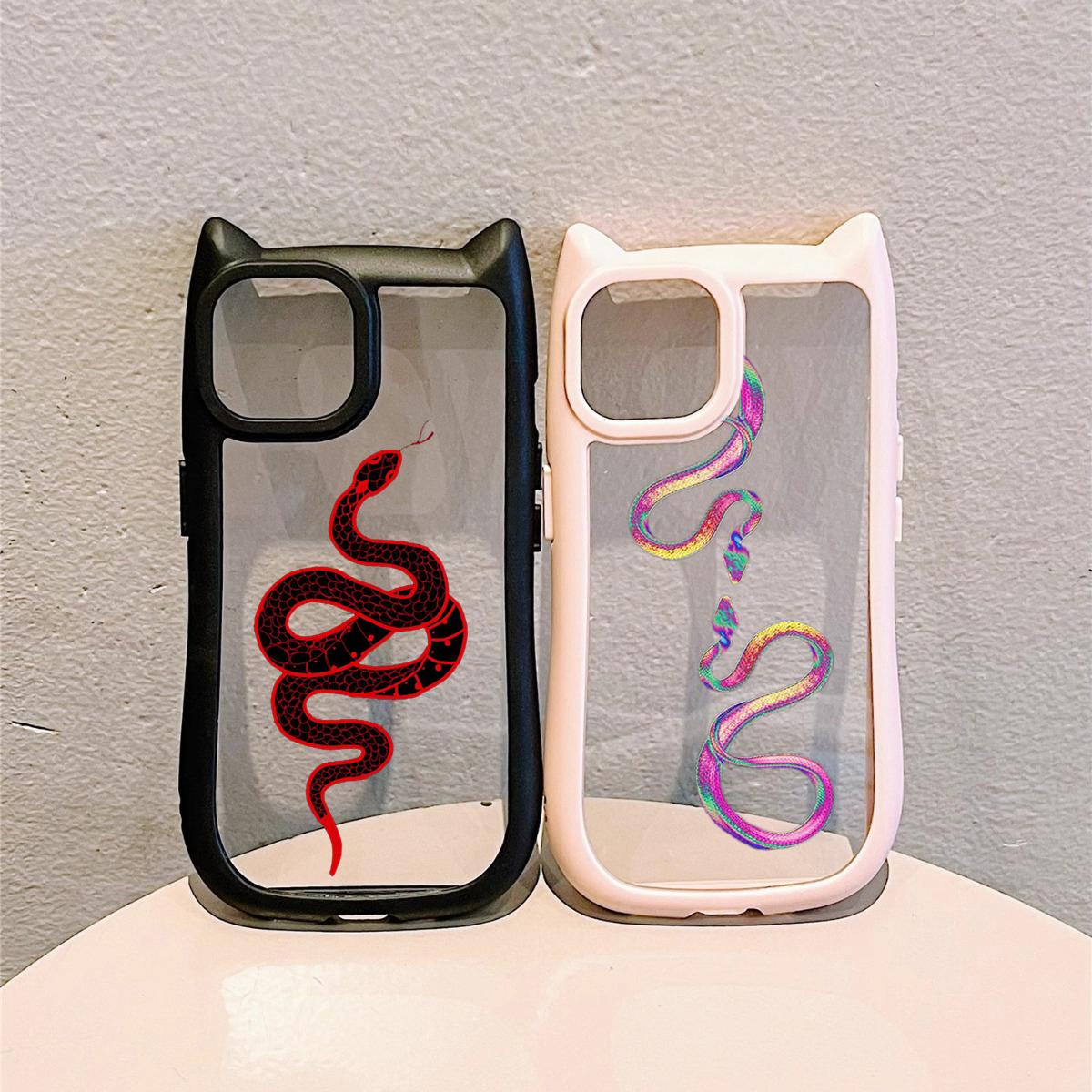 Мягкие чехлы для телефонов с кошачьими ушками для iPhone 16 15 13 12 11 Pro Max 14 Plus — фото 8